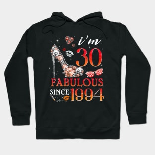 Womens Chapter 30 Fabulous Since 1994 30Th Birthday Hoodie